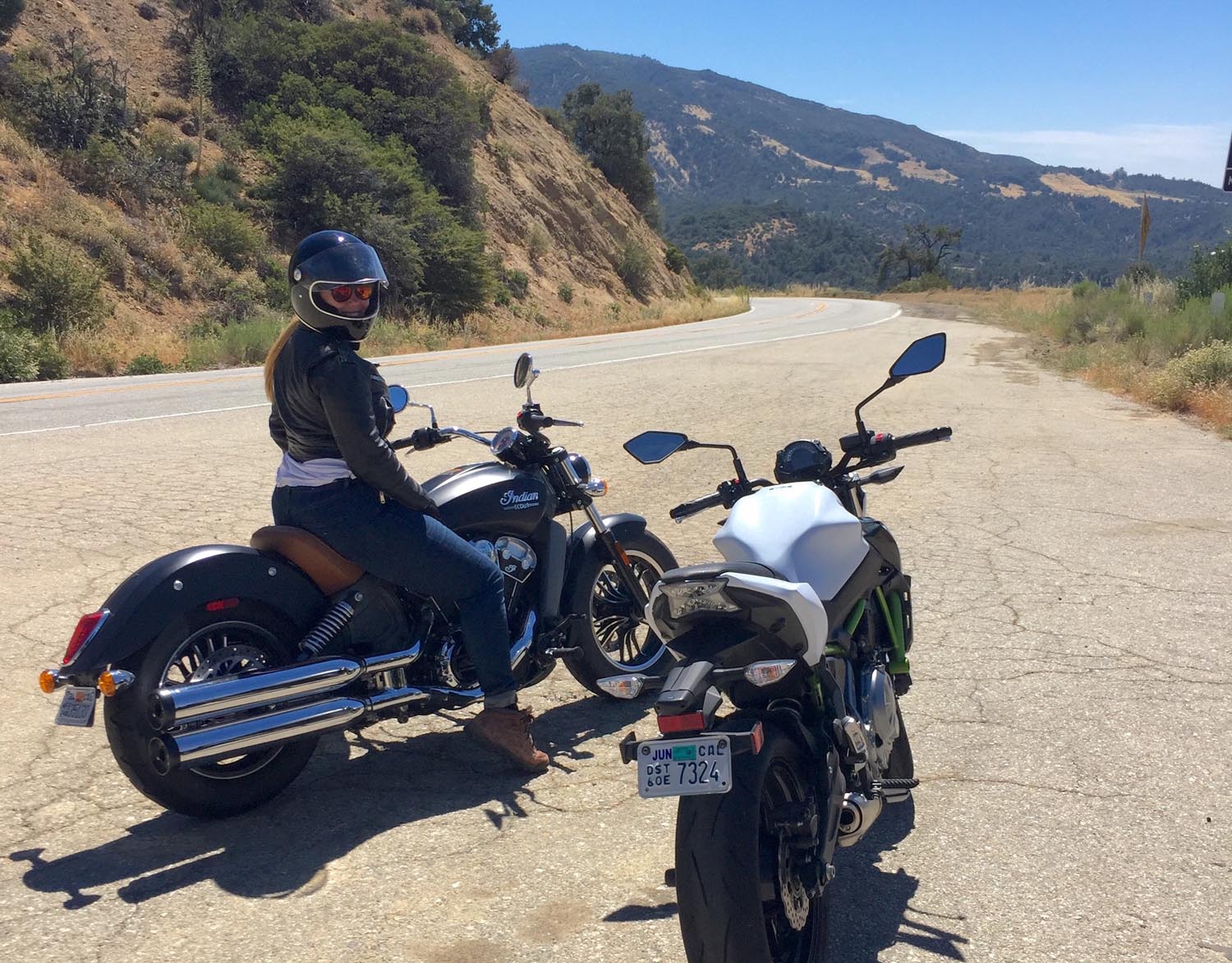 On a scenic ride in Ojai, California.